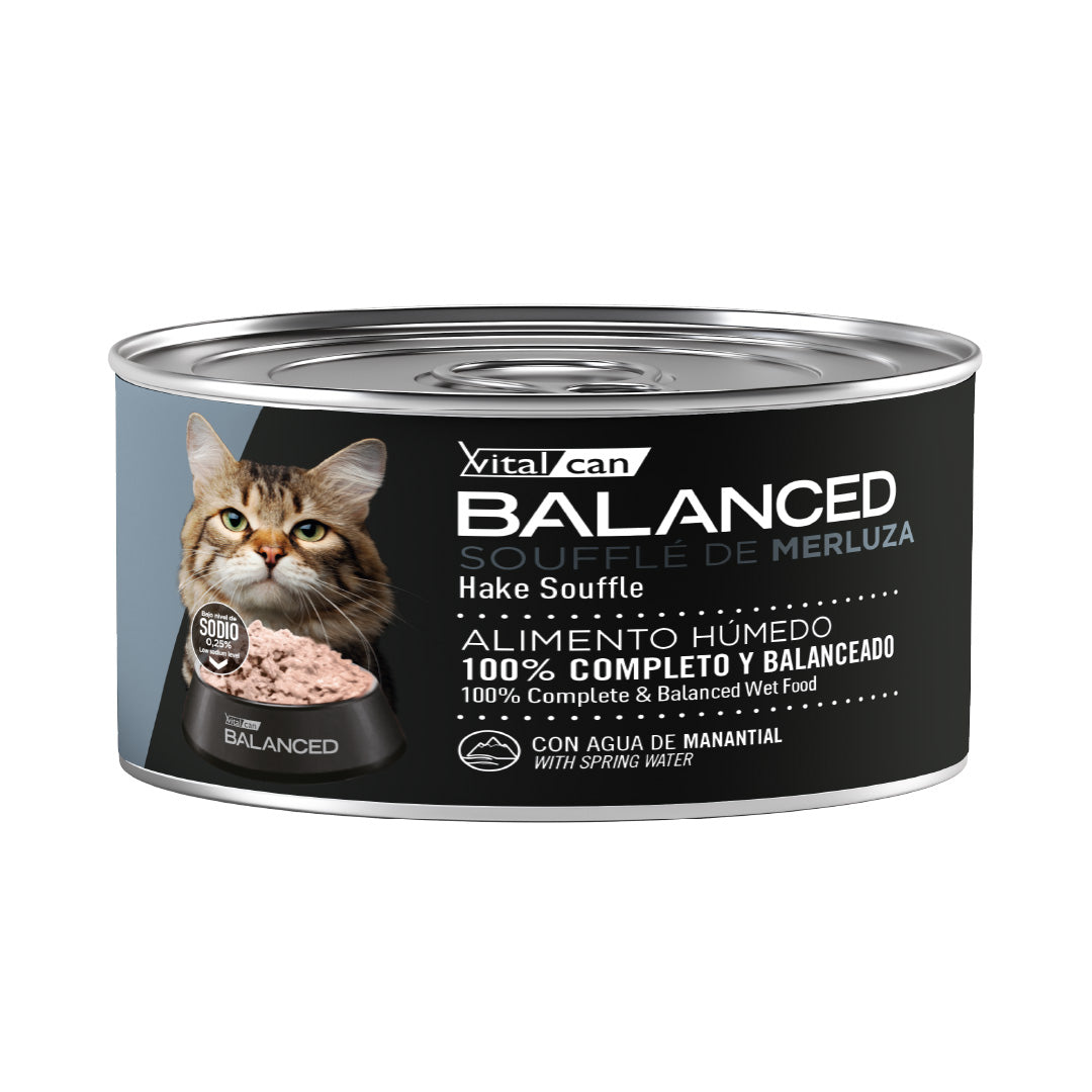 Lata Balanced Gato Adulto Senior Souffle Merluza