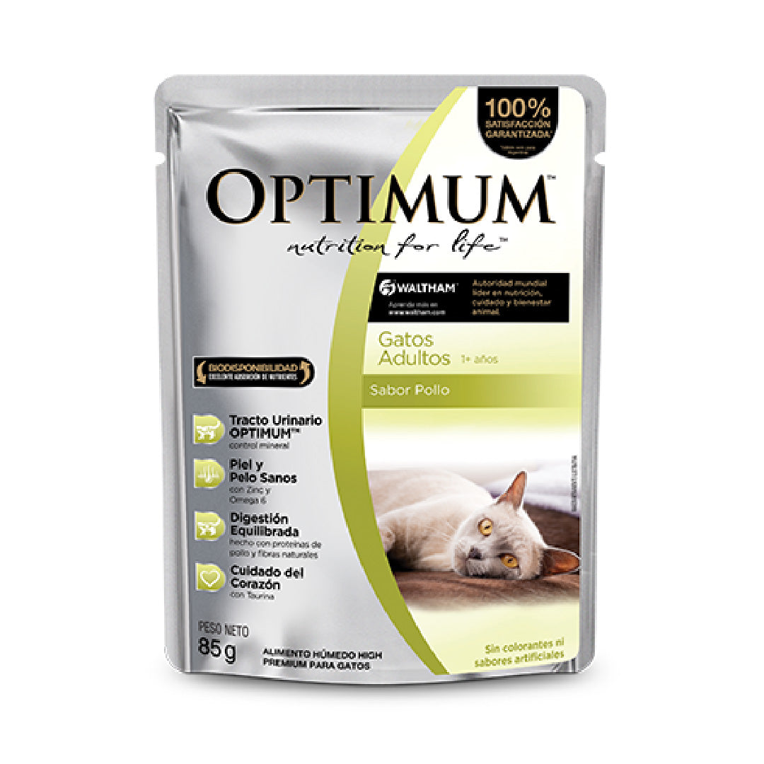Pouch Optimum Gato Adulto Pollo