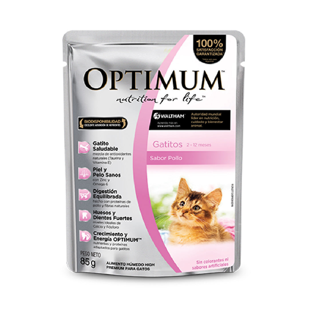 Pouch Optimum Gatito Cachorro Pollo