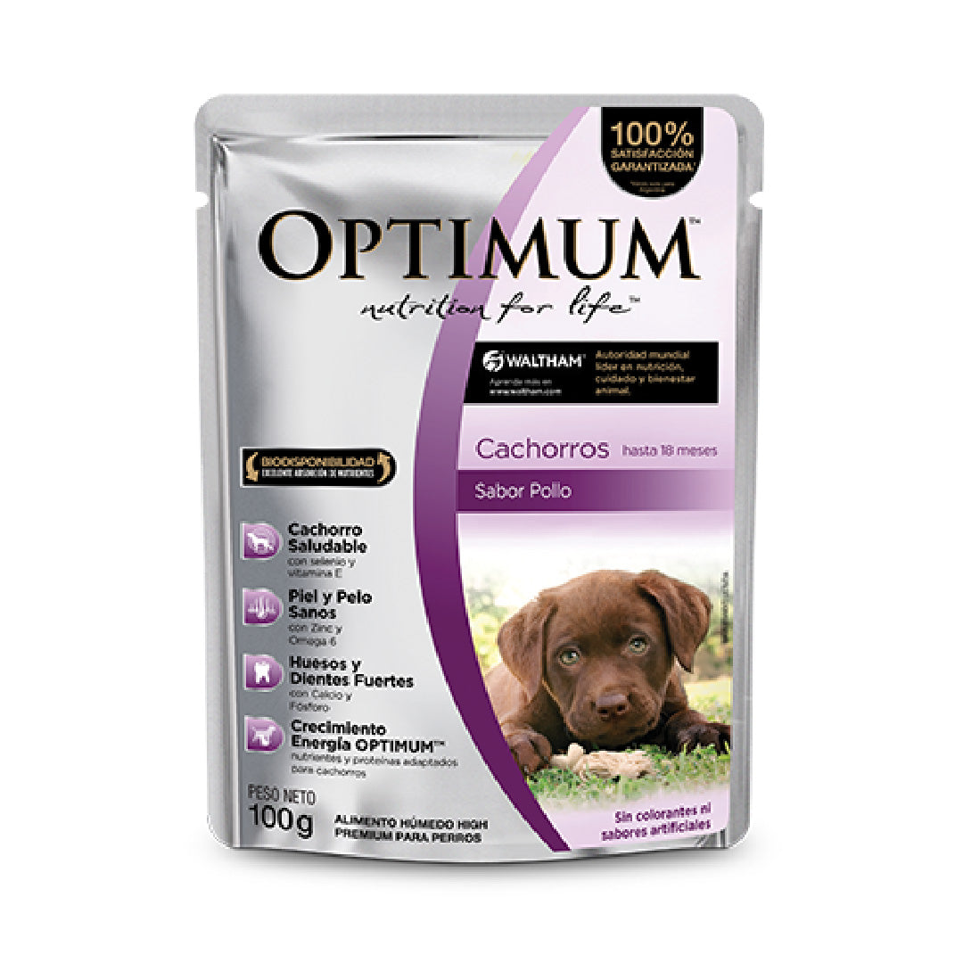 Pouch Optimum Perro Cachorro Pollo