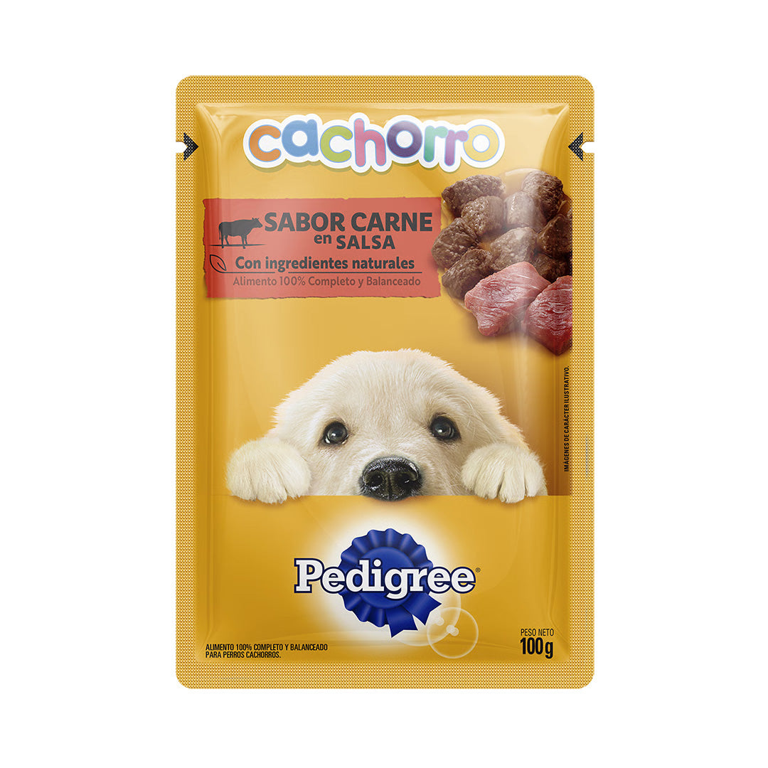 Pouch Pedigree Perro Cachorro sabor Carne 100gr