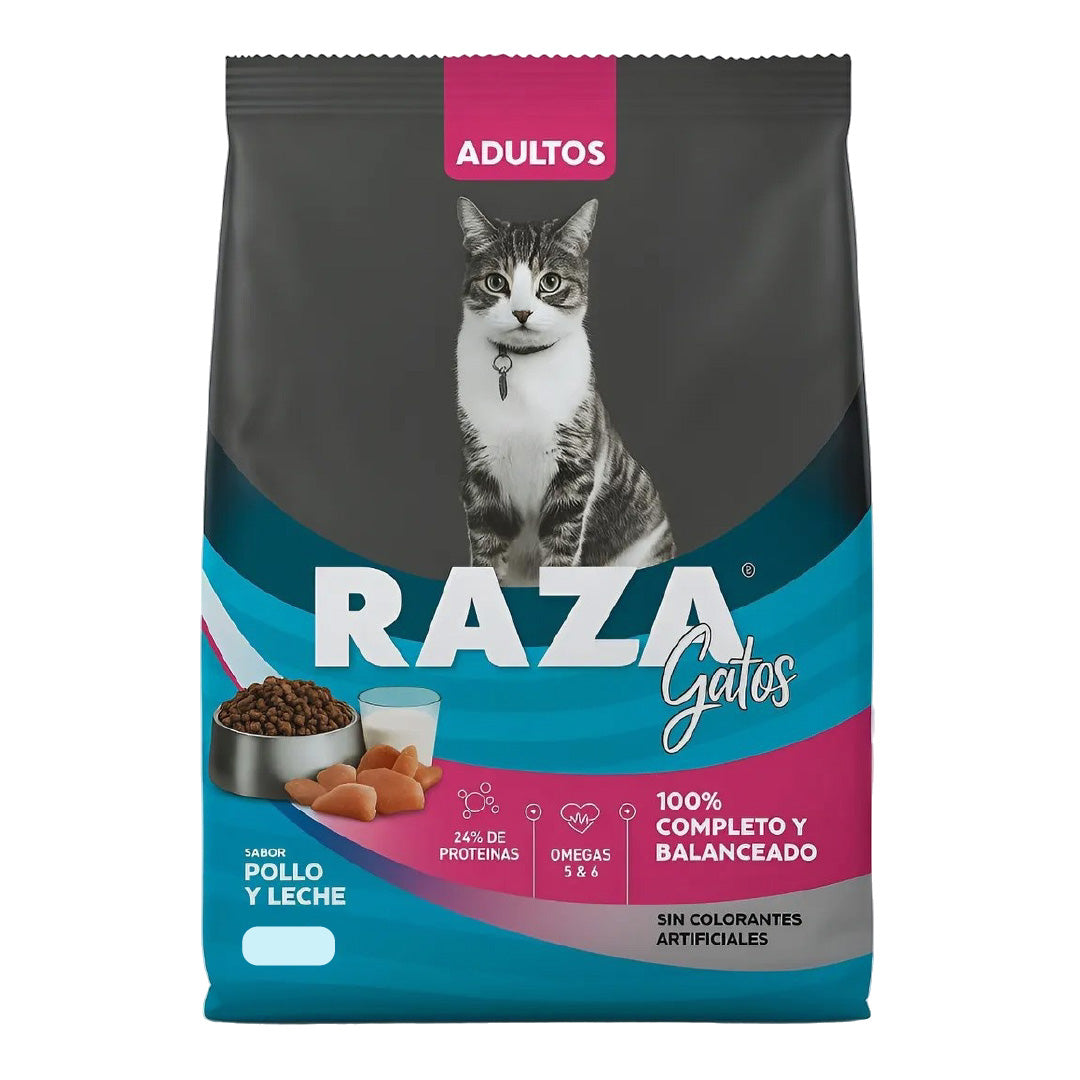 Alimento Raza Gato Adulto Pollo y Leche