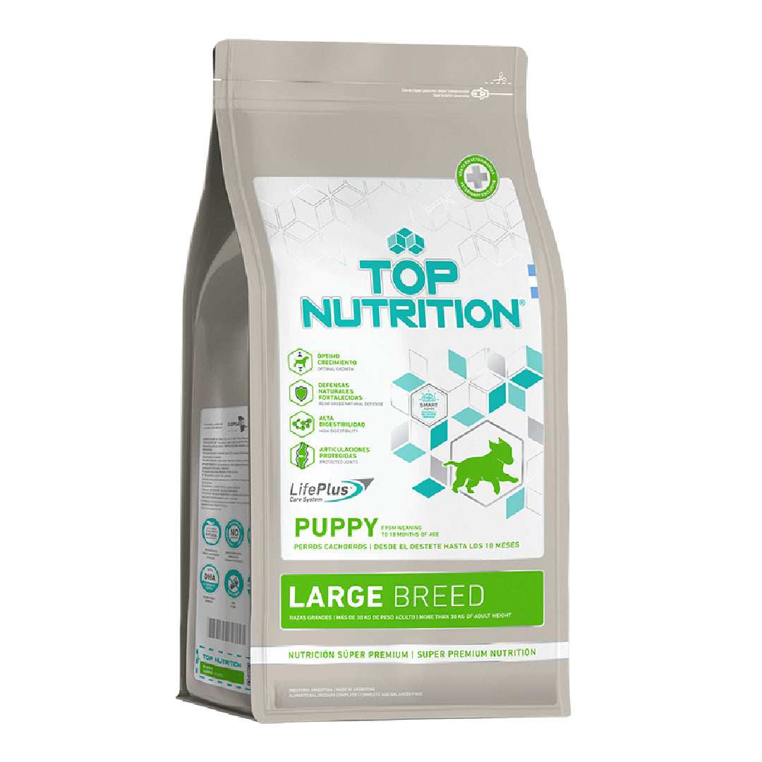 Alimento Top Nutrition Perro Cachorro raza Grande 15+3kg