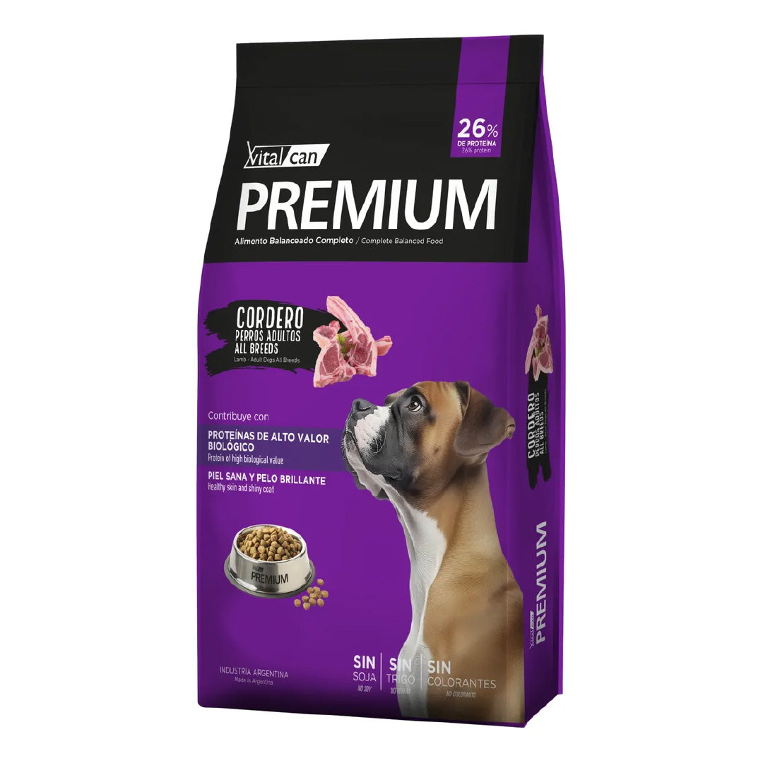 Alimento Vitalcan Premium Perro Adulto Cordero