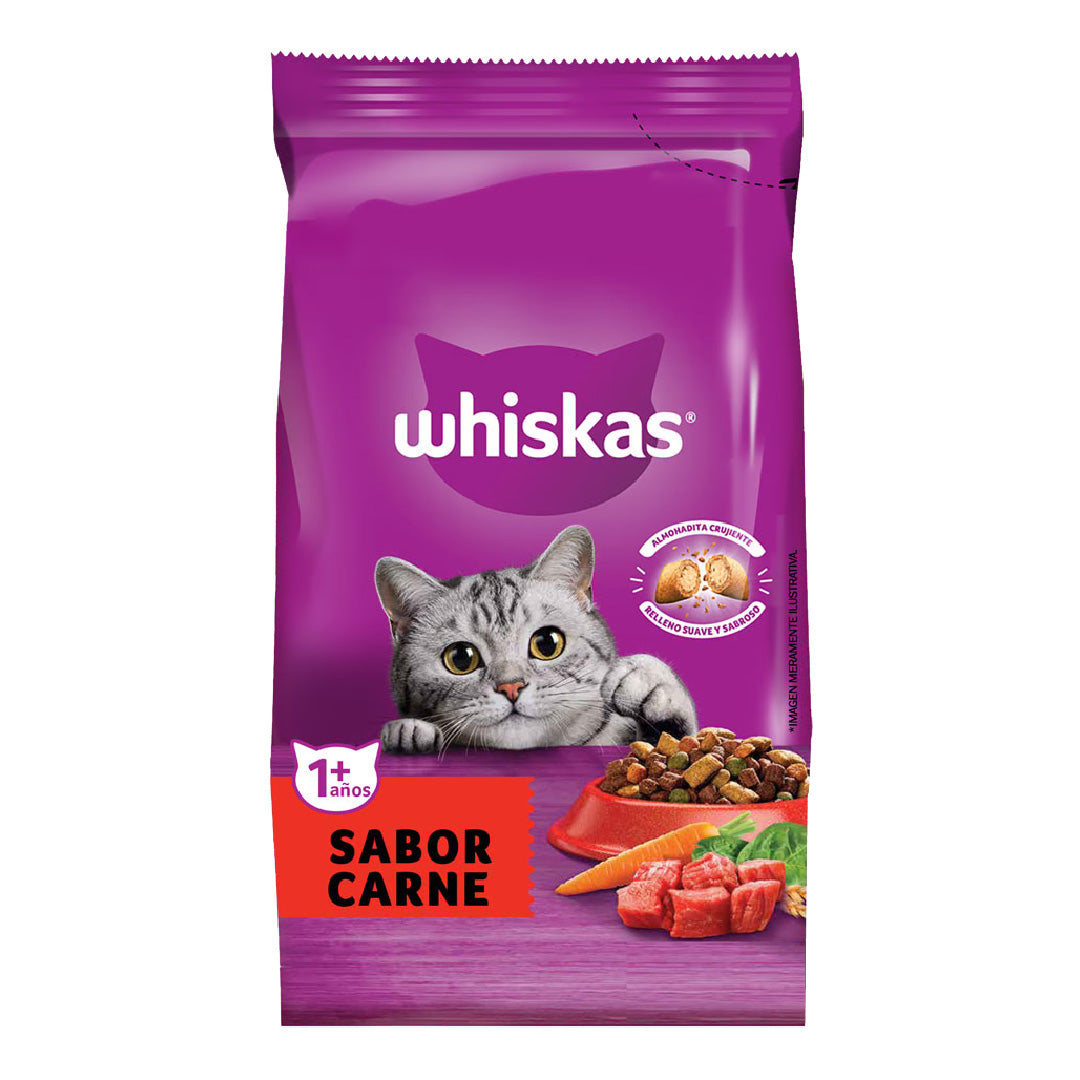 Alimento Whiskas Gato Adulto sabor Carne