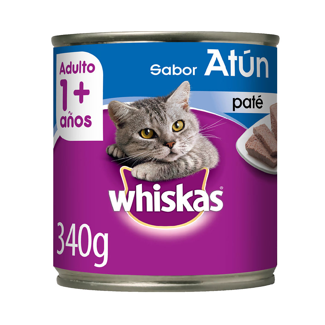 Lata Whiskas Gato Adulto sabor Atún 340gr