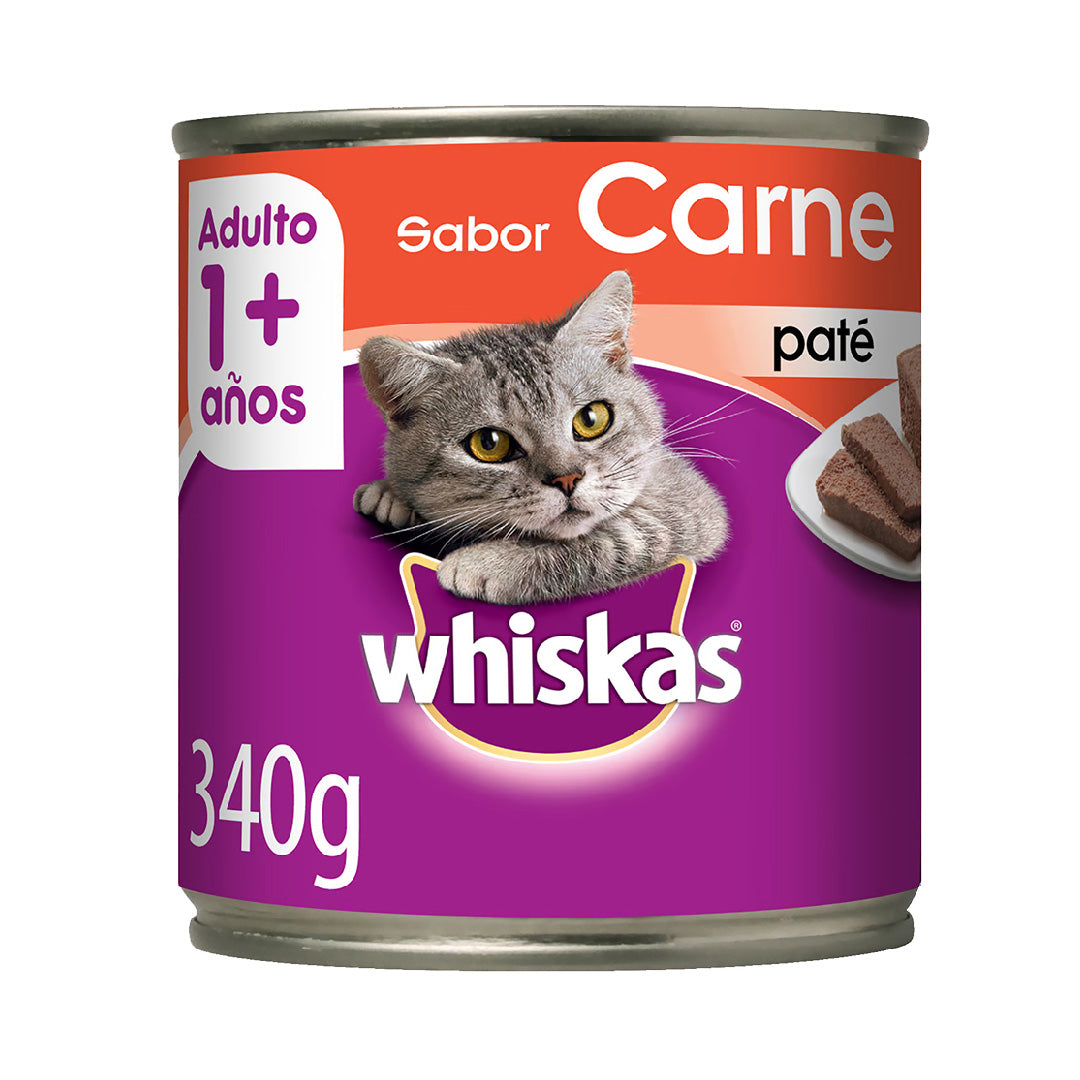 Lata Whiskas Gato Adulto Carne