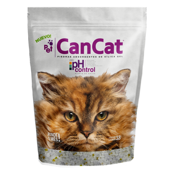 Piedras Sanitarias Gato CanCat Silica Gel Control ph 3,8lt