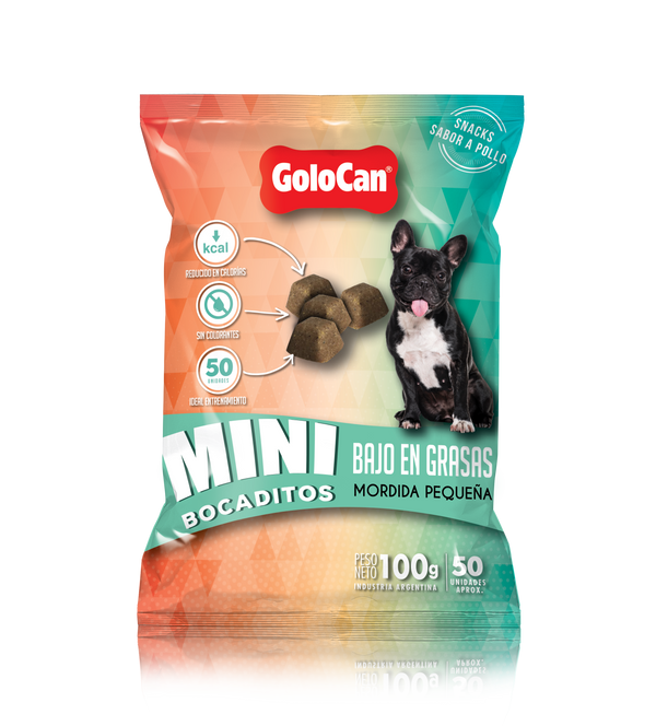 Mini Bocaditos Perro Golocan Bajo en Grasas