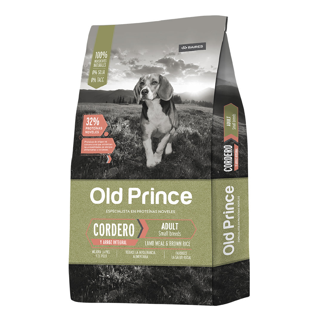 Alimento Old Prince Perro Adulto raza Pequeña Cordero y Arroz 15+2kg