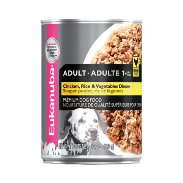 Lata Eukanuba Perro Adulto Pollo Arroz Vegetales
