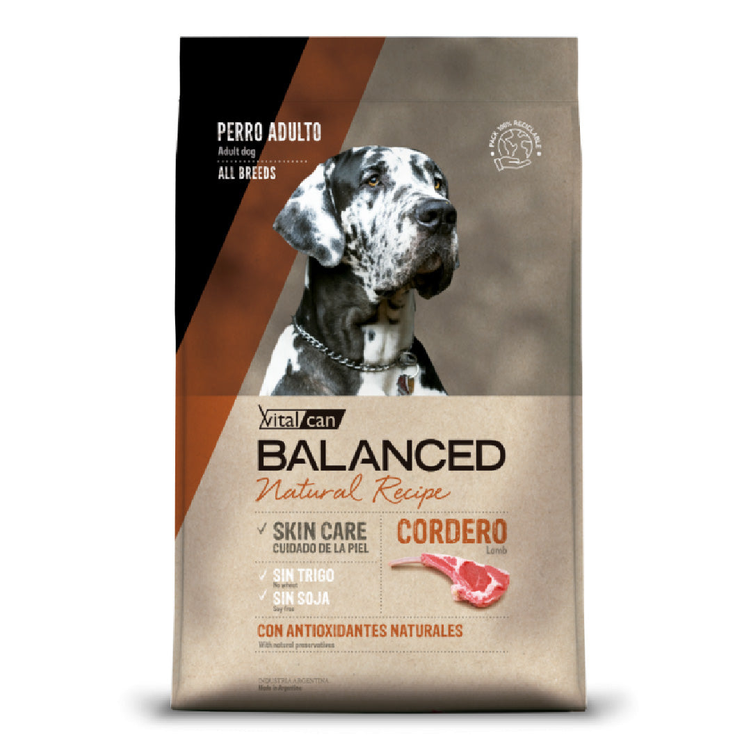 Alimento Balanced Perro Adulto Piel Sensible Cordero 15+2kg