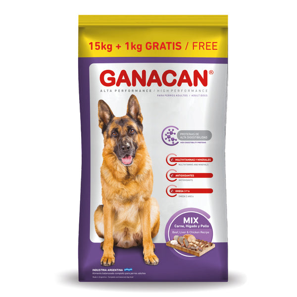 Alimento Ganacan Perro Adulto Mix