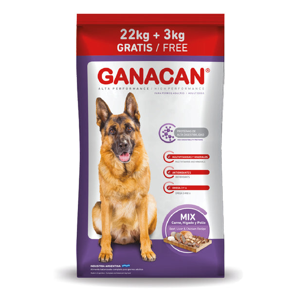 Alimento Ganacan Perro Adulto Mix