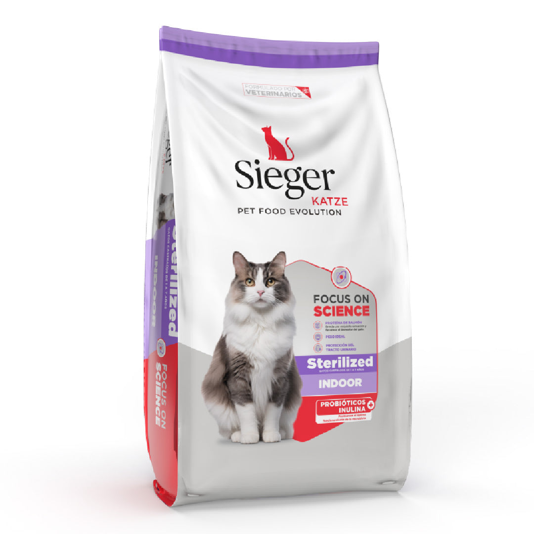 Alimento Sieger Katze Gato Castrado Esterilizado Indoor