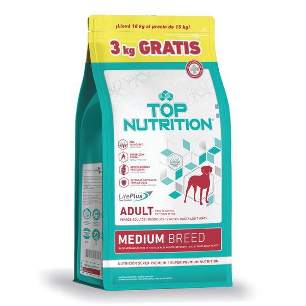 Alimento Top Nutrition Perro Adulto Mediano