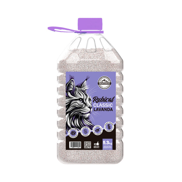 Bidón Piedras Arena Sanitaria Aglutinante Rubicat Lavanda