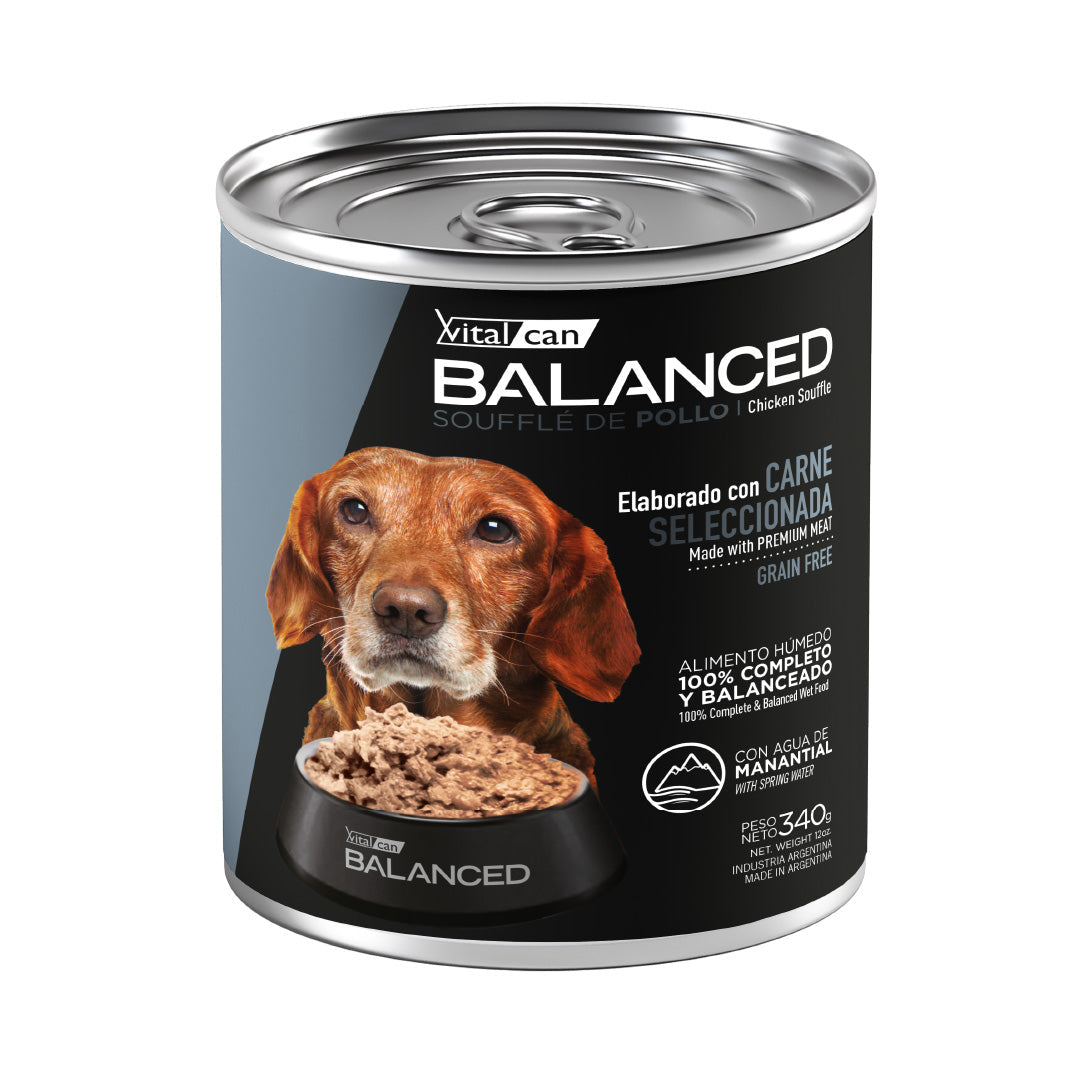 Lata Balanced Perro Adulto Senior Souffle Pollo