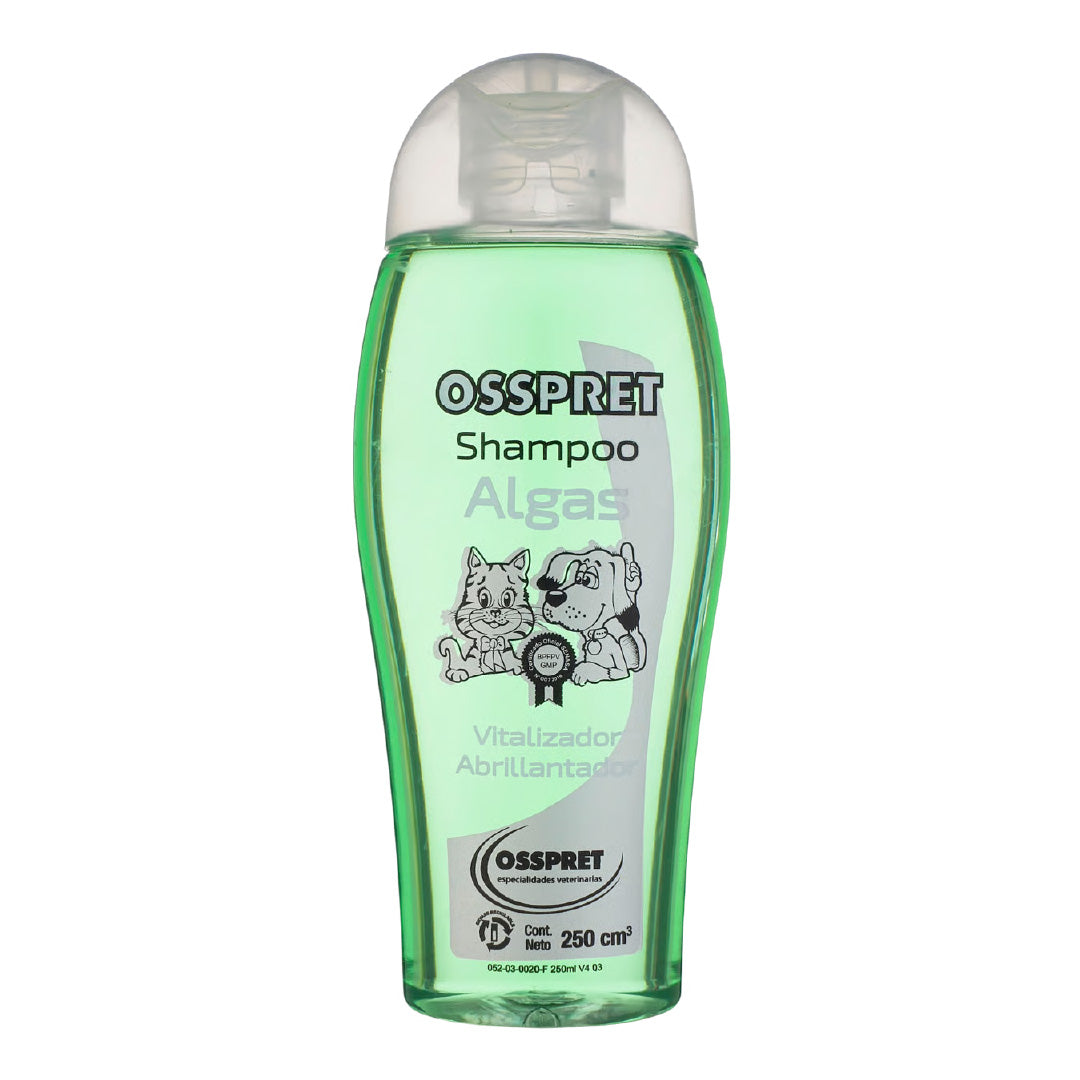 Shampoo Perro Osspret Algas Vitalizador y Abrillantador
