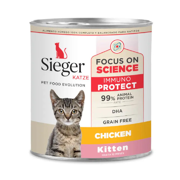 Lata Sieger Katze Gatito Kitten Pollo