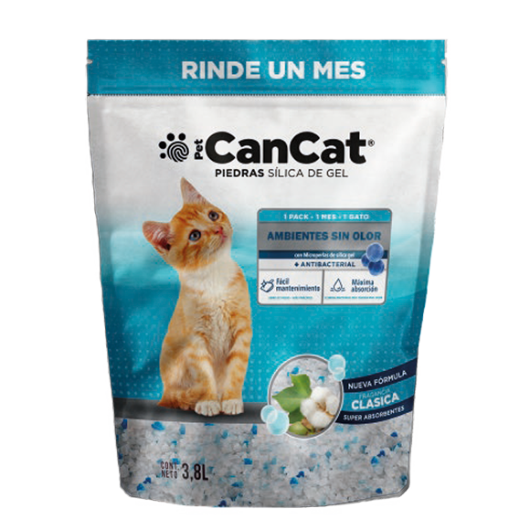 Piedras Sanitarias Gato CanCat Silica Gel Cítricos