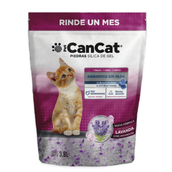 Piedras Sanitarias Gato CanCat Silica Gel Lavanda